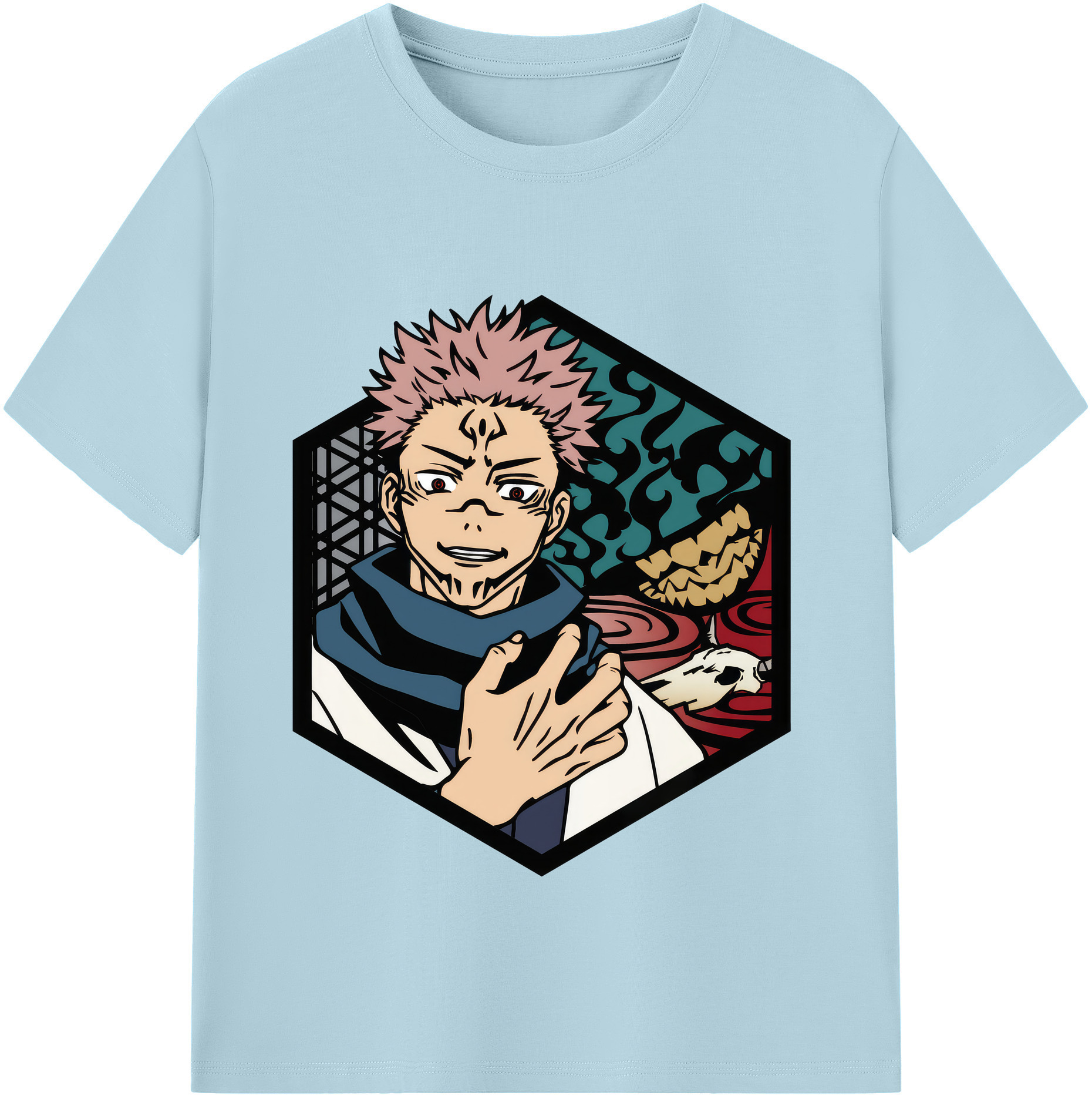 （画像用） 呪術廻戦 Jujutsu Kaisen 綿100％半袖Tシャツ（フロントプリント）